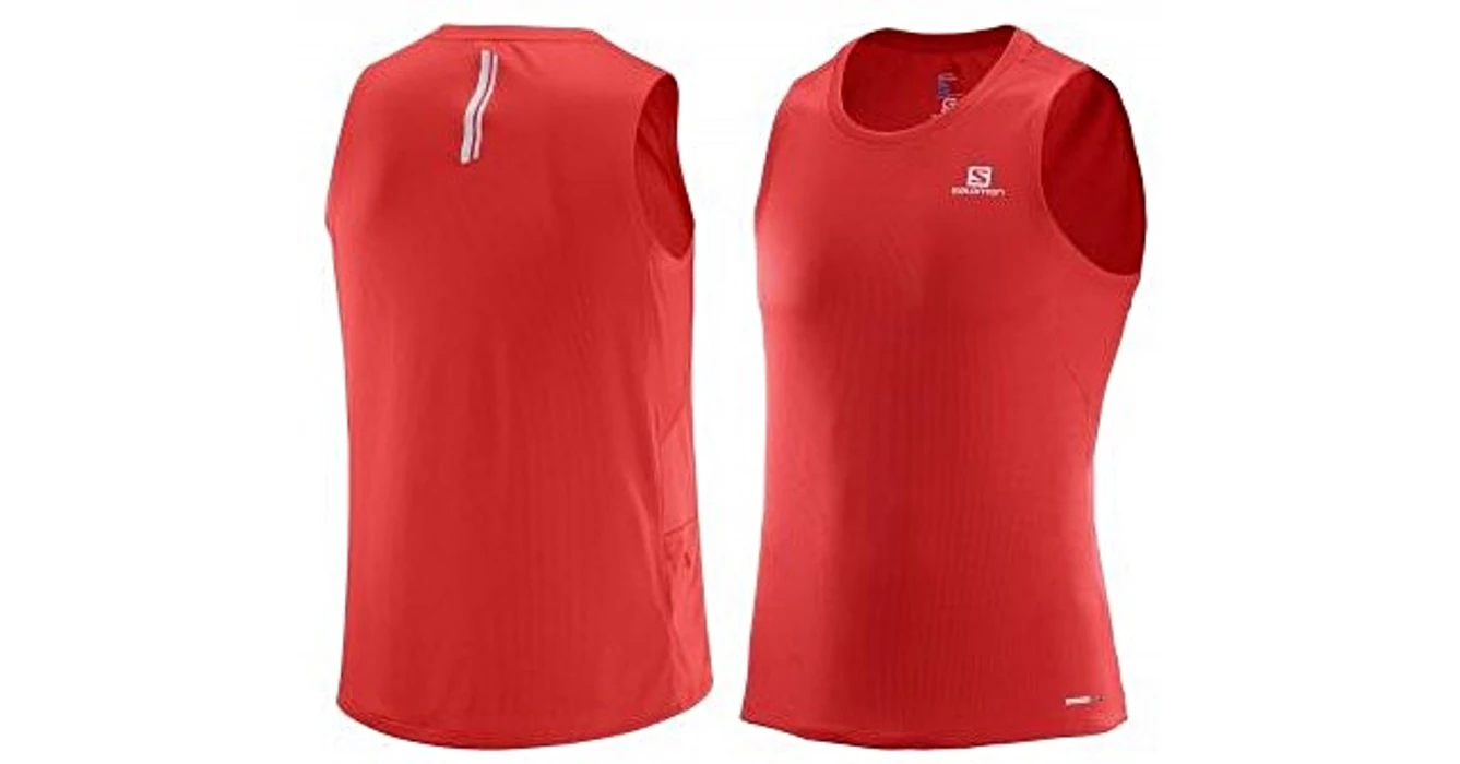 Salomon Agile Tank M ferfi ujjatlan futofelso piros L39386700